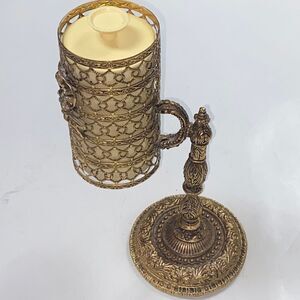 Antique Vintage Fixie  Cup Refill Use Bathroom Size 30z Solid d Brass
